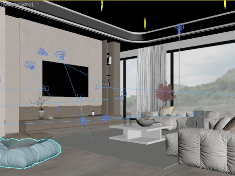 Modern Living Room 3D 模型