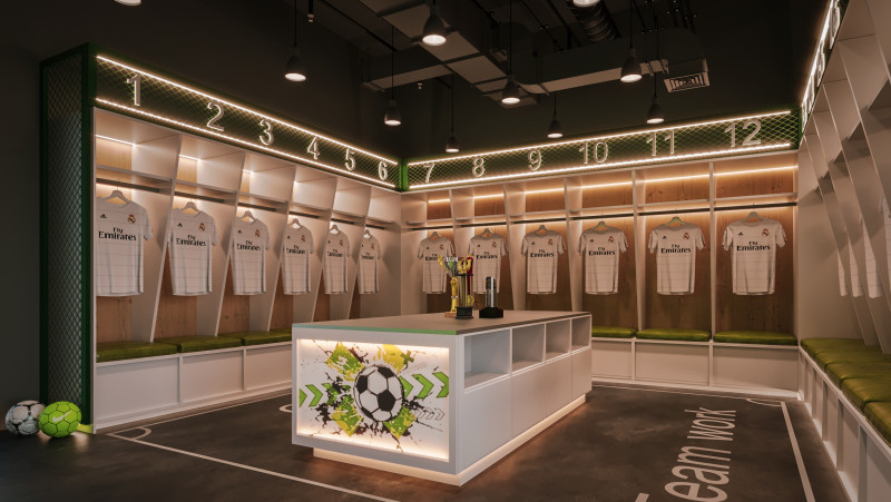 Locker Room 3D Модель .c4d .max .obj .3ds .fbx .stl .blend