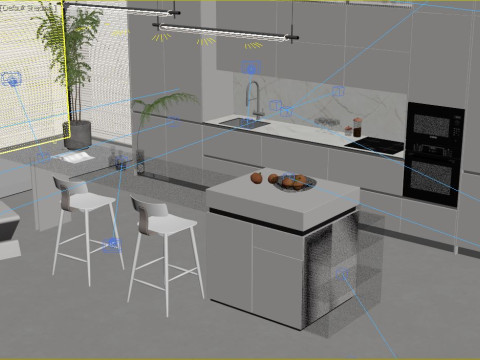 Modern Kitchen Modèle 3D