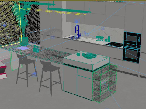 Modern Kitchen Modèle 3D