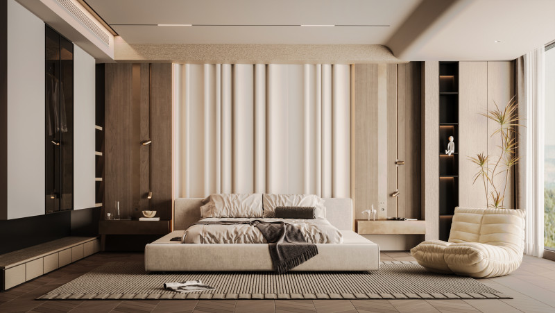 Modern Bed Room Modèle 3D .c4d .max .obj .3ds .fbx .stl .blend 