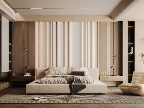 Modern Bed Room 3Dモデル