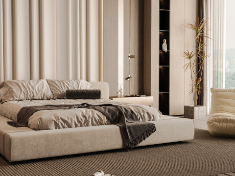 Modern Bed Room Modèle 3D