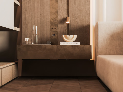 Modern Bed Room Modèle 3D