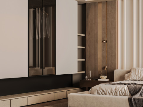 Modern Bed Room Modèle 3D