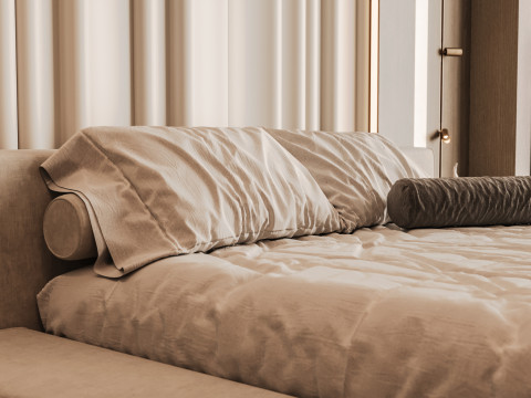 Modern Bed Room Modèle 3D