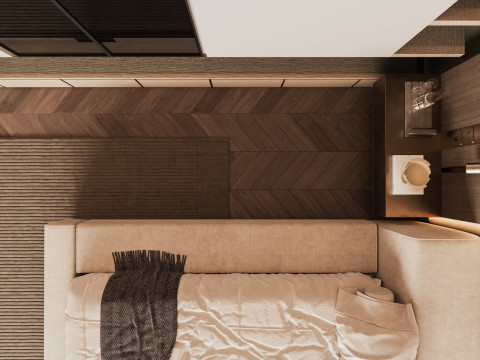 Modern Bed Room Modèle 3D