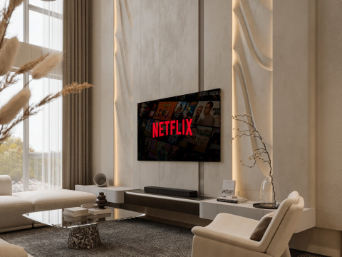 Modern Living Room 3D Modell