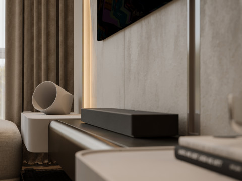 Modern Living Room 3D Modell