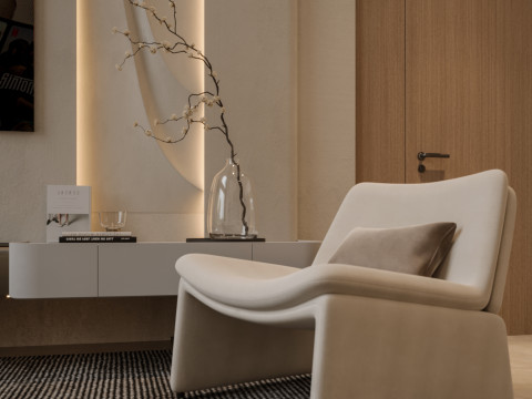 Modern Living Room 3D Modell