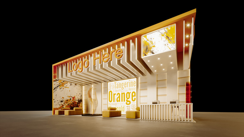 Exhibition Stand 3D Modell .c4d .max .obj .3ds .fbx .stl .blend 