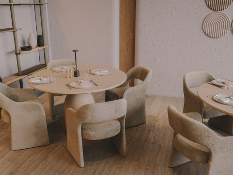 Restaurant interior Modelo 3D