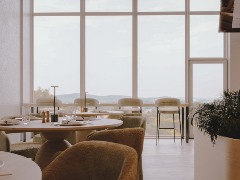 Restaurant interior Modelo 3D