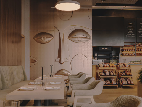 Restaurant interior Modelo 3D