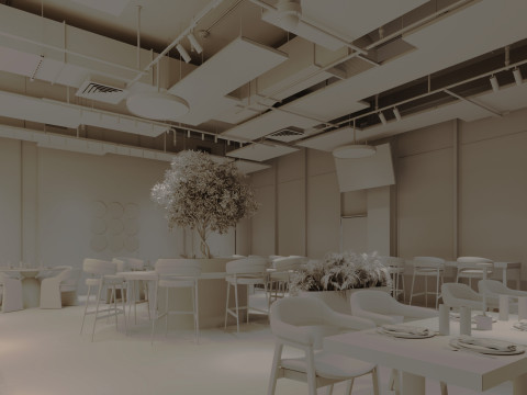 Restaurant interior Modelo 3D