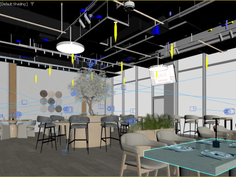 Restaurant interior Modelo 3D