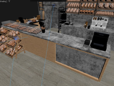 Restaurant interior Modelo 3D