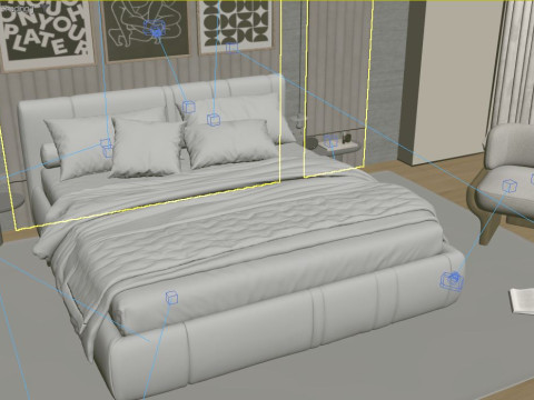 Bed Room 3D 模型