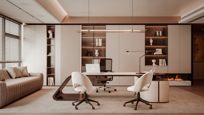 Office interior design 3D Modell .c4d .max .obj .3ds .fbx .stl .blend