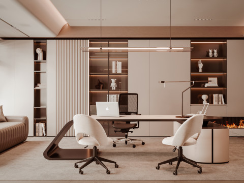 Office interior design Modèle 3D