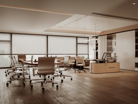 Office interior design 3D Modell