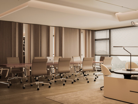 Office interior design 3D Modell