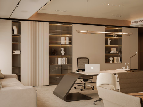 Office interior design 3D Modell