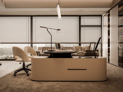 Office interior design 3D Modell