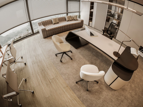 Office interior design 3D Modell