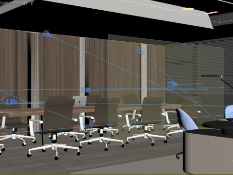 Office interior design 3D Modell