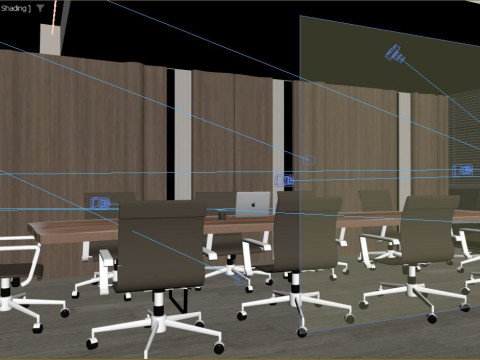 Office interior design 3D Modell