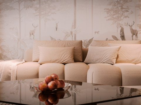 Modern Living Room 3D Модель