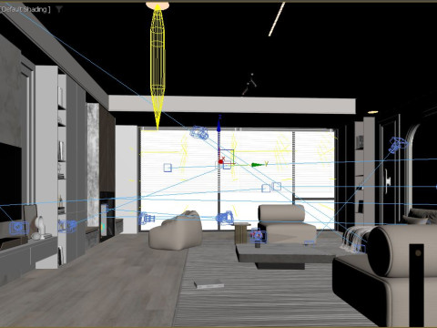 Modern Living Room 3D Модель