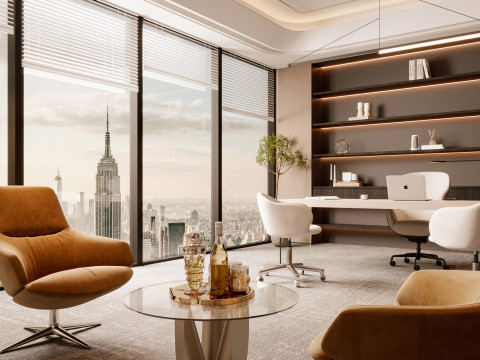 Office interior design 3D Модель