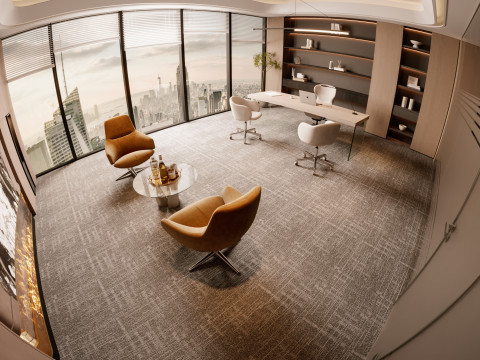 Office interior design 3D मॉडल