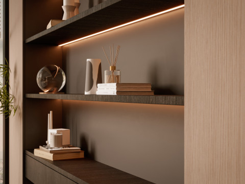 Office interior design 3D मॉडल