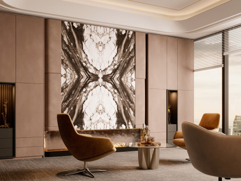 Office interior design 3D मॉडल