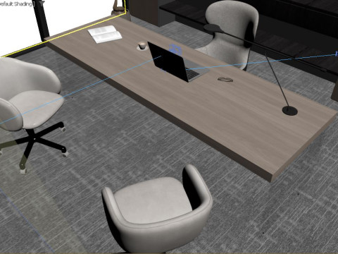 Office interior design 3D मॉडल