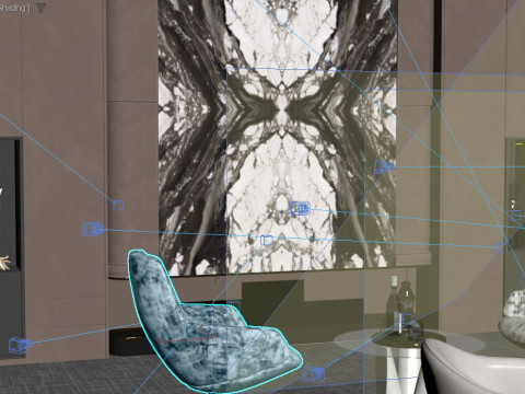 Office interior design 3D मॉडल