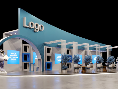 Stand Pameran Model 3D