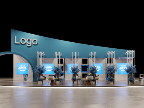 Stand Pameran Model 3D