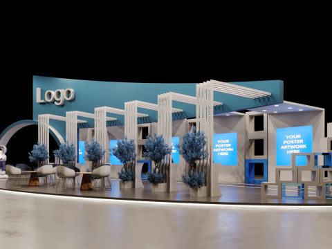 Stand Pameran Model 3D