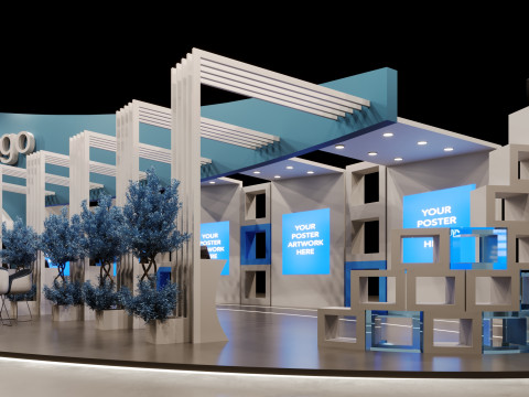 Stand Pameran Model 3D