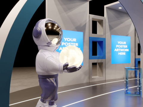 Stand Pameran Model 3D