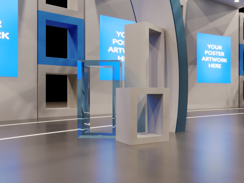 Stand Pameran Model 3D