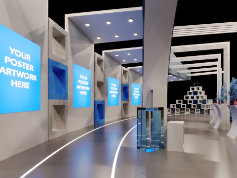 Stand Pameran Model 3D