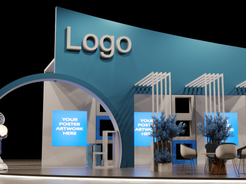 Stand Pameran Model 3D