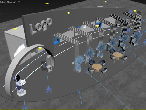 Stand Pameran Model 3D