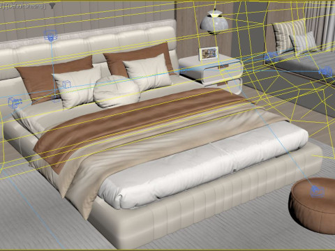 Bed Room Modèle 3D