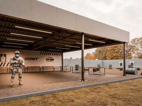 Shooting Range outdoor 3D मॉडल